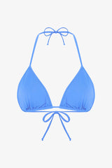 Blue Triangle Bikini Top