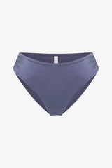 Gray Seashell Pleated Bikini Bottom - Gamze Erçel Collection