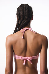 Sequin Pink Strapless Bikini Top - Gamze Erçel Collection