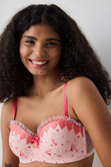 Lotus Broderie Pink Bra - Penti Loves Paris Collection