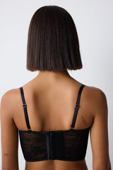 Black Corset Crop Top