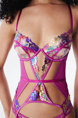 Medea Fuchsia Bustier - Privee Collection