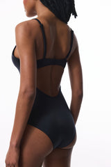 Black Miss Fixed Covered Swimsuit