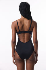 Black Miss Fixed Covered Swimsuit