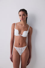 Stone Shelly Push Up Off White Bra