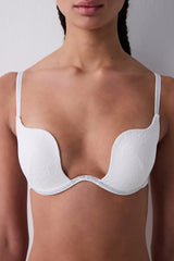 Stone Shelly Push Up Off White Bra