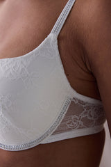 Stone Shelly Push Up Off White Bra