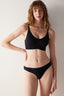 #LeaveNoMark Black Invisible Wire-Free Seamless Bralette