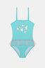 Girl's Starfish Light Blue Swimsuit