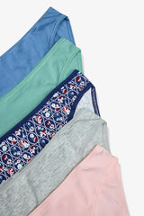 Antique Garden Floral Normal Waist 5-Pack Briefs
