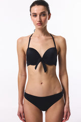 Black Cup Push Up Underwire Bikini Top