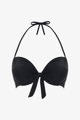 Black Cup Push Up Underwire Bikini Top