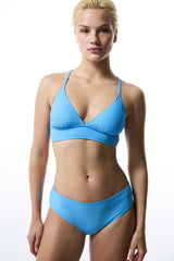 Blue Bubble Bralette Bikini Top