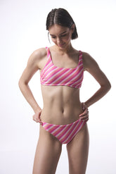 Striped Sura Bra Bikini Top