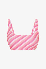 Striped Sura Bra Bikini Top