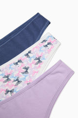 Pretty Bows 3-Pack Multicolored Brazilian Panties