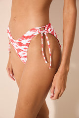 Marine Fish V ring Textured Multi Color Bikini Bottom