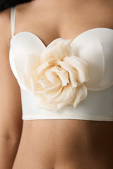 Removable Rose Perfetto Cream Bustier