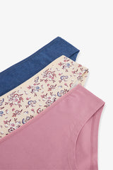 Floral Rose Harmony 3-Pack Hipster Panties