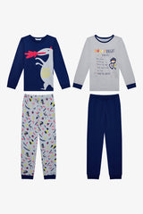Boy Superknight 2-Piece Multicolored Pajama Set