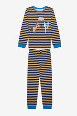 Boy Horses 2-Piece Multicolored Pajama Set
