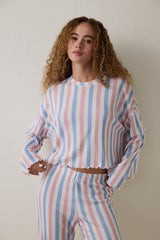 Moonlight Crew Neck Thermal Effect Pajama Set