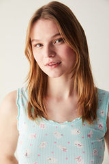 قميص بيجاما بأكمام قصيرة بلون النعناع الأخضر من Cuteness