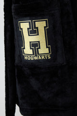 Harry Potter Fluffy Black Dressing Gown