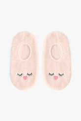 Light Pink Sleepy Striped Embroidered Home Mat