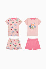 Girl Local Multicolored 2-Piece Pajama Set