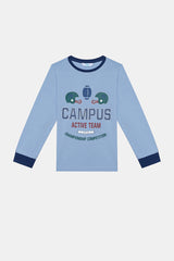 Cotton Boys Baseball 2-Piece Multicolored Pajama Set