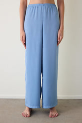 Blue Luna Satin Wide Leg Pajama Bottoms