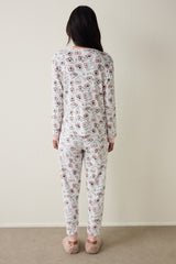 Tea Party Long Sleeve Pajama Set