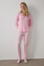 Rose Pink Cozy Time Plaid Long-Sleeve Pajama Set