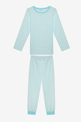 Girl Bow 2-Piece Multicolored Pajama Set