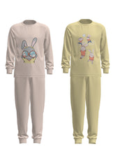 Cotton Girls Volleybunny 2-Piece Multicolored Pajama Set