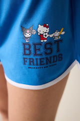 Sanrio Blue Shorts Pajama Bottoms