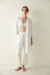 Bridal Aine Satin White Pj Bottom-Bridal Collection