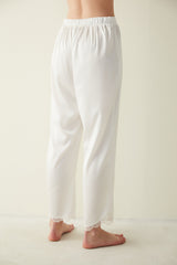 Bridal Aine Satin White Pj Bottom-Bridal Collection