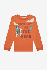 Boy Cowboy 2-Piece Multicolored Pajama Set