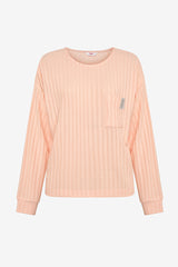 Cozy Rib Pink Sweatshirt