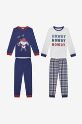 Boy Howdy 2-Piece Multicolored Pajama Set