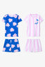 Girls' Shells 2-Piece Multicolored Pajama Set