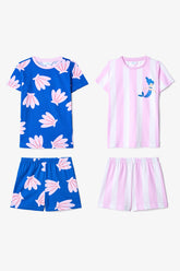 Girls' Shells 2-Piece Multicolored Pajama Set