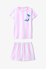 Girls' Shells 2-Piece Multicolored Pajama Set