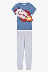 Boy Rocket Multicolored Pajama Set