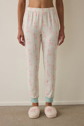 Gardenia Cute Flowers Floral Thermal Effect Pajama Bottoms