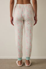 Gardenia Cute Flowers Floral Thermal Effect Pajama Bottoms