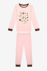 Cotton Girls Gross 2-Piece Multicolored Pajama Set