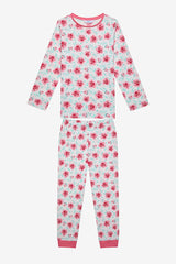 Girl Rose 2-Piece Multicolored Pajama Set